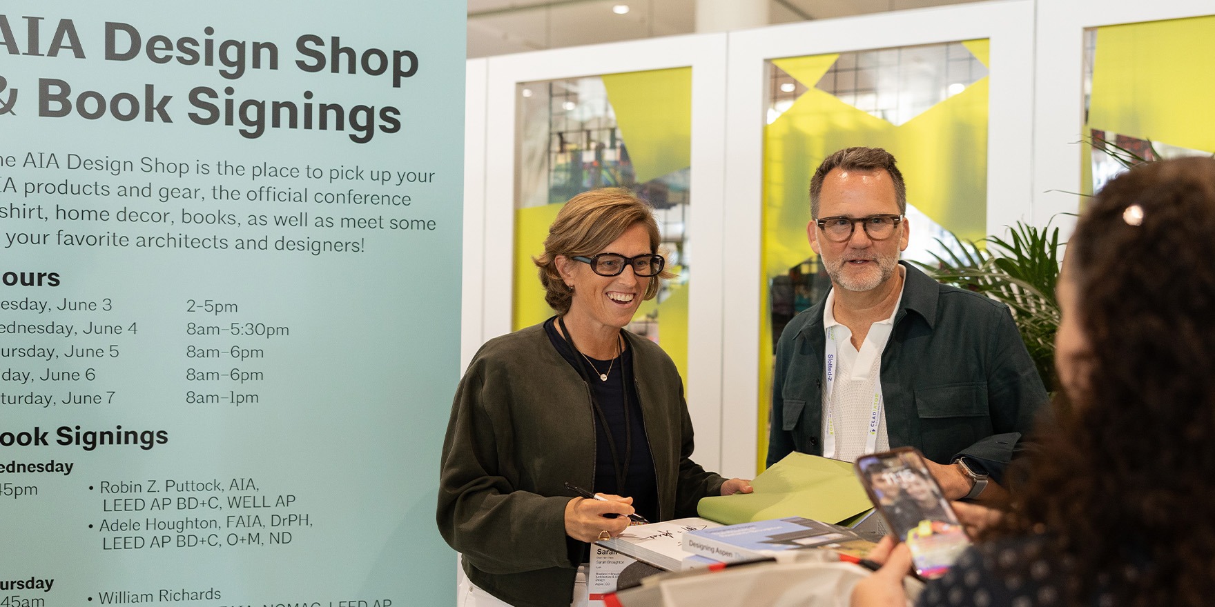Attendees visiting the AIA Design Shop