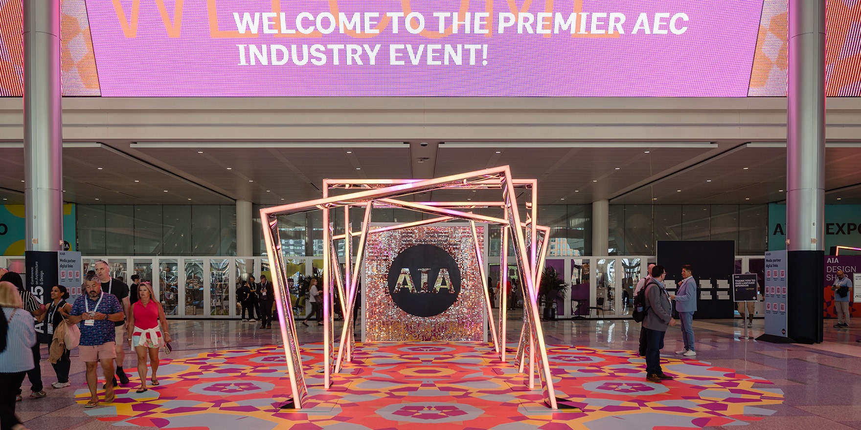 Opening entrance to the 2025 AIA Conference on Architecture & Design